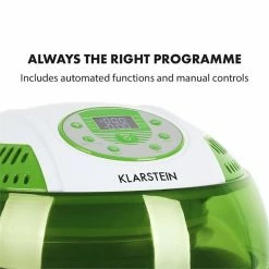 Klarstein Friteuses VitAir Fryer Friteuse à Air Chaud -Appareils de cuisine Soldes Magasin 10012292 yy 0006 logo Klarstein VitAir Heissluftfritteuse V1 Gruen