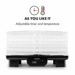 Klarstein Déshydrateurs Bananarama Déshydrateur -Appareils de cuisine Soldes Magasin 10027831 yy 0005 logo Klarstein Bananarama Doerrautomat schwarz reedit