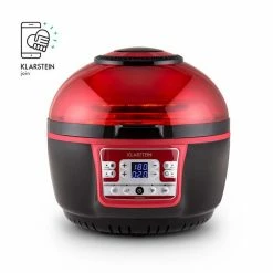 Klarstein Friteuses [second Choix] VitAir Turbo Friteuse à Air Chaud -Appareils de cuisine Soldes Magasin 10028289 yy 0004 logo Klarstein VitAir Heissluftfritteuse V2 rot schwarz 1