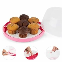 Klarstein Préparation Culinaire [second Choix] Petit Chaperon Rose Porte Cup Cakes -Appareils de cuisine Soldes Magasin 10030444 03 detail Klarstein Pinkkaeppchen Kuchenbox