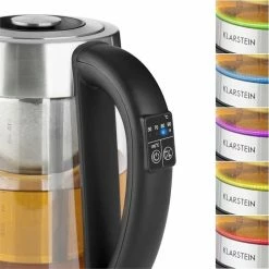 Klarstein Bouilloires Ostfriese Bouilloire 2-in-1 -Appareils de cuisine Soldes Magasin 10031479 yy 0004 detail Klarstein Ostfriese Wasserkocher Edelstahl Glas