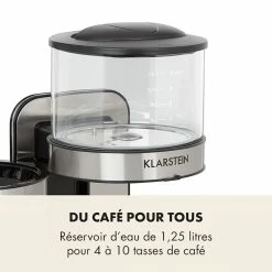 Klarstein Café, Thé Et Espresso Soulmate Machine à Café 13 Klarstein Café, Thé Et Espresso Soulmate Machine à Café -Appareils de cuisine Soldes Magasin 10031632 fr 0006 logo