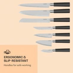 Klarstein Préparation Culinaire Kitano 8 Pcs. Set De Couteaux Avec Bloc -Appareils de cuisine Soldes Magasin 10031653 uk 0006 logo