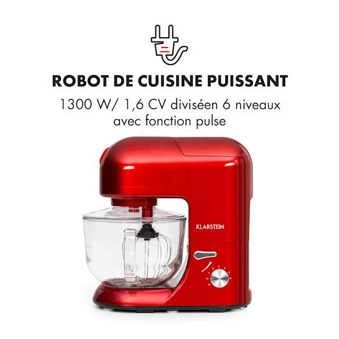 Klarstein Robots De Cuisine Lucia Rossa 2G Robot De Cuisine 5 Klarstein Robots De Cuisine Lucia Rossa 2G Robot De Cuisine – Image 3