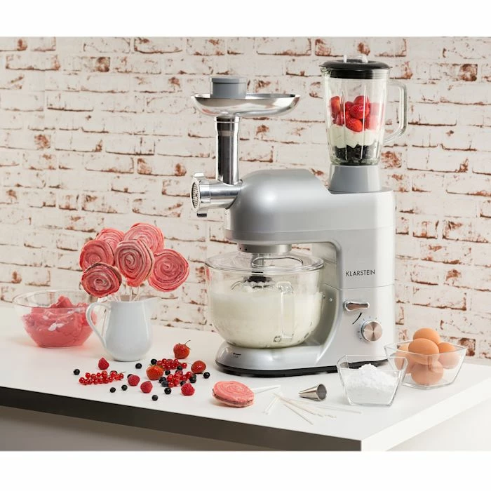 Klarstein Robots De Cuisine Lucia Argentea 2G Robot De Cuisine 4 Klarstein Robots De Cuisine Lucia Argentea 2G Robot De Cuisine – Image 2