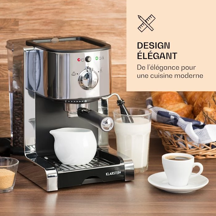 Klarstein Café, Thé Et Espresso Passionata 15 Machine à Café Expresso 15 Bars 4 Klarstein Café, Thé Et Espresso Passionata 15 Machine à Café Expresso 15 Bars – Image 2