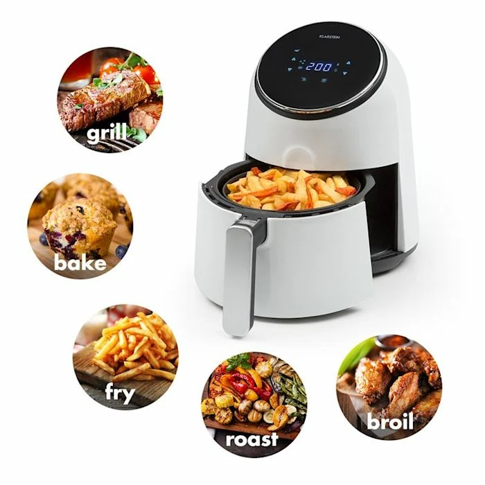 Klarstein Friteuses AirVital Friteuse à Air Chaud 1300 W Blanc 5 Klarstein Friteuses AirVital Friteuse à Air Chaud 1300 W Blanc – Image 3