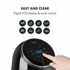 Klarstein Friteuses AirVital Friteuse à Air Chaud 1300 W Noire 12 Klarstein Friteuses AirVital Friteuse à Air Chaud 1300 W Noire -Appareils de cuisine Soldes Magasin 10032332 yy 0005 logo Klarstein AirVital Heissluftfritteuse 1300W schwarz