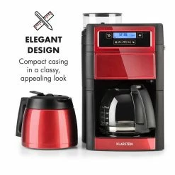 Klarstein Café, Thé Et Espresso Aromatica II Duo Cafetière -Appareils de cuisine Soldes Magasin 10032866 yy 0003 logo Klarstein Aromatica II Duo Kaffeemaschine rot
