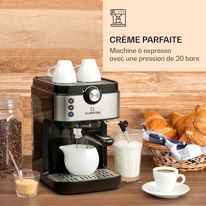 Klarstein Café, Thé Et Espresso BellaVita Espresso Machine à Espresso 4 Klarstein Café, Thé Et Espresso BellaVita Espresso Machine à Espresso – Image 2
