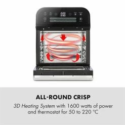 Klarstein Friteuses AeroVital Cube Friteuse à Air Chaud 10 Klarstein Friteuses AeroVital Cube Friteuse à Air Chaud -Appareils de cuisine Soldes Magasin 10033248 yy 0003 logo Klarstein AeroVital Cube Heissluftfritteuse schwarz reedit