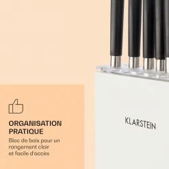 Klarstein Préparation Culinaire Kitano Plus Ensemble De Couteaux Avec Planche à Découper -Appareils de cuisine Soldes Magasin 10033673 fr 0005 logo