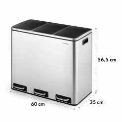 Klarstein Préparation Culinaire Grandmaster Trash Poubelle à Pédale -Appareils de cuisine Soldes Magasin 10033726 yy 0006 logo Klarstein Grandmaster Trash Treteimer 54l