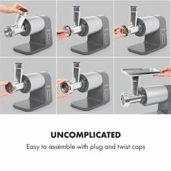 Klarstein Robots De Cuisine Mett Max Hachoir électrique -Appareils de cuisine Soldes Magasin 10034244 yy 0003 logo Klarstein Mett Max elektrischer Fleischwolf grau