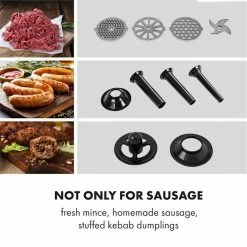 Klarstein Robots De Cuisine Mett Max Hachoir électrique -Appareils de cuisine Soldes Magasin 10034244 yy 0004 logo Klarstein Mett Max elektrischer Fleischwolf grau