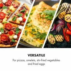 Klarstein Friteuses AeroVital Cube Chef Plaque à Pizza -Appareils de cuisine Soldes Magasin 10034411 yy 0003 logo Klarstein AeroVital Cube Chef Pizzateller