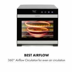 Klarstein Déshydrateurs Déshydrateur Alimentaire Flavour Dry -Appareils de cuisine Soldes Magasin 10034423 yy 0004 logo Klarstein Flavour Dry Doerrautomat schwarz