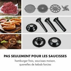Klarstein Robots De Cuisine Hachoir à Viande électrique Kraftprotz 700W Moteur Cuivre Acier Inoxydable Noir 10 Klarstein Robots De Cuisine Hachoir à Viande électrique Kraftprotz 700W Moteur Cuivre Acier Inoxydable Noir -Appareils de cuisine Soldes Magasin 10035233 fr 0003 logo
