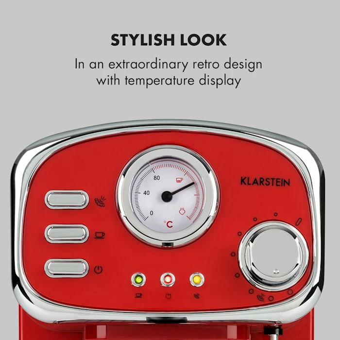 Klarstein Café, Thé Et Espresso Espressionata Gusto Cafetière Expresso 5 Klarstein Café, Thé Et Espresso Espressionata Gusto Cafetière Expresso – Image 3