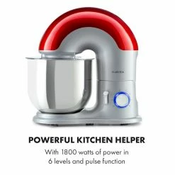 Klarstein Robots De Cuisine Robot De Cuisine Delfino -Appareils de cuisine Soldes Magasin 10035480 uk 0003 logo Klarstein Delfino Kuechenmaschine silber