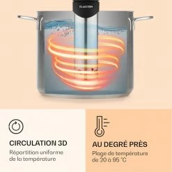 Klarstein Cuisine Vapeur Quickstick Smart Cuiseur Sous Vide 12 Klarstein Cuisine Vapeur Quickstick Smart Cuiseur Sous Vide -Appareils de cuisine Soldes Magasin 10035556 fr 0005 logo