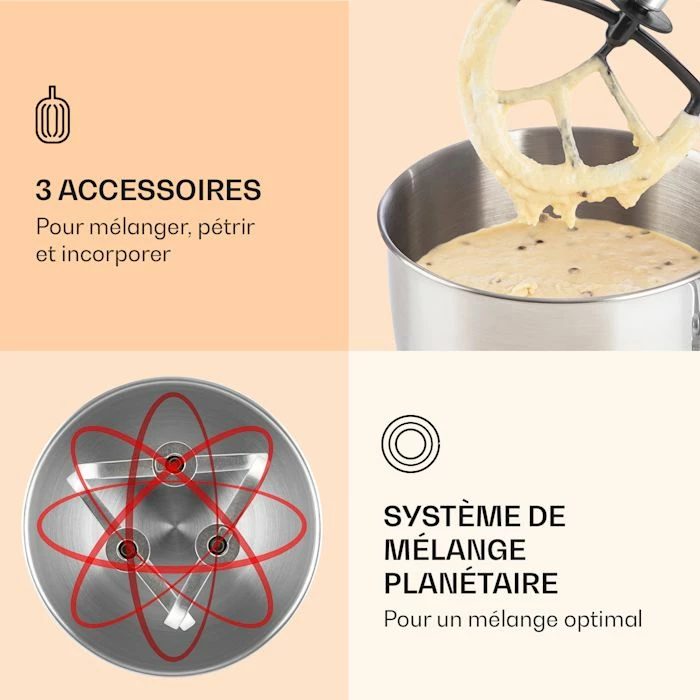 Klarstein Robots De Cuisine Lucia Elegance Robot Ménager 6 Klarstein Robots De Cuisine Lucia Elegance Robot Ménager – Image 4