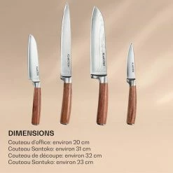 Klarstein Préparation Culinaire Kaito Ensemble De Couteaux En Acier De Damas -Appareils de cuisine Soldes Magasin 10036059 fr 0006 logo