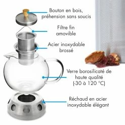 Klarstein Préparation Culinaire Sencha Théière Design Avec Réchaud En Acier Inoxydable Hibiscus -Appareils de cuisine Soldes Magasin 10036355 fr 0004 logo