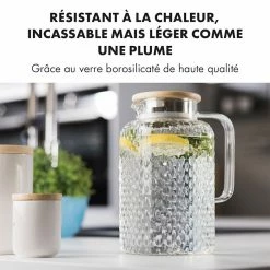 Klarstein Préparation Culinaire Livenza Carafe D'eau 1,5 Litre 10 Klarstein Préparation Culinaire Livenza Carafe D'eau 1,5 Litre -Appareils de cuisine Soldes Magasin 10036358 fr 0003 logo