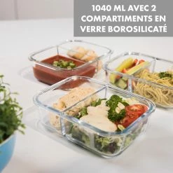 Klarstein Préparation Culinaire Jardine Boîtes De Conservation Lot De 3, 2 Compartiments -Appareils de cuisine Soldes Magasin 10036376 fr 0005 logo
