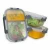 Klarstein Préparation Culinaire Jardine Boîtes De Conservation Lot De 3, 2 Compartiments -Appareils de cuisine Soldes Magasin 10036376 yy 0001 titel