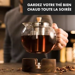 Klarstein Café, Thé Et Espresso Sencha Théière Design Avec Réchaud En Bois Oolong -Appareils de cuisine Soldes Magasin 10036380 fr 0003 logo