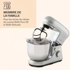Klarstein Robots De Cuisine Crochet Mélangeur Flexible De Rechange Pour Bella Pico 2G / Bella Robusta En Fonte D'aluminium 7 Klarstein Robots De Cuisine Crochet Mélangeur Flexible De Rechange Pour Bella Pico 2G / Bella Robusta En Fonte D'aluminium -Appareils de cuisine Soldes Magasin 10036472 fr 0003 logo