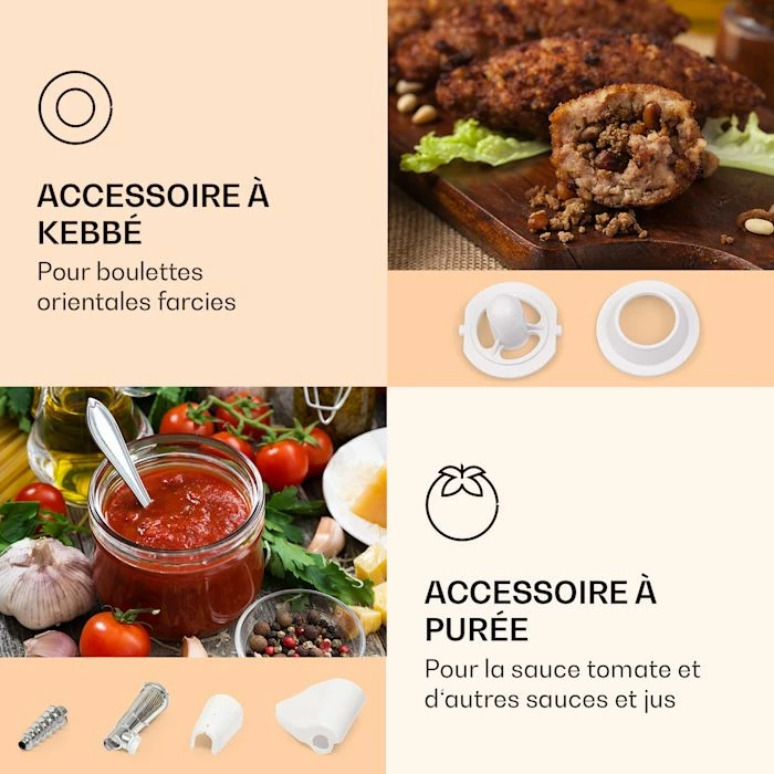 Klarstein Robots De Cuisine Hachoir à Viande électrique Mighty Mince 6 Klarstein Robots De Cuisine Hachoir à Viande électrique Mighty Mince – Image 4