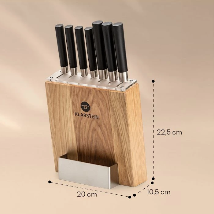 Klarstein Préparation Culinaire Kitano 8 Pcs. Set De Couteaux Avec Bloc 8 Klarstein Préparation Culinaire Kitano 8 Pcs. Set De Couteaux Avec Bloc – Image 6