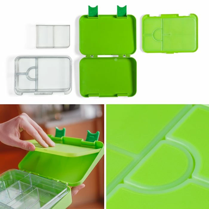 Klarstein Préparation Culinaire Lunchbox Schmatzfatz Junior 6 Compartiments 21,3 X 15 X 4,5 Cm (LxHxP) 8 Klarstein Préparation Culinaire Lunchbox Schmatzfatz Junior 6 Compartiments 21,3 X 15 X 4,5 Cm (LxHxP) – Image 6