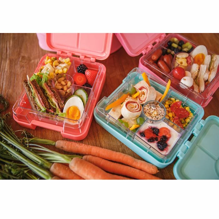 Klarstein Préparation Culinaire Snackbox Schmatzfatz Junior 4 Compartiments 18 X 15 X 5 Cm (LxHxP) 4 Klarstein Préparation Culinaire Snackbox Schmatzfatz Junior 4 Compartiments 18 X 15 X 5 Cm (LxHxP) – Image 2