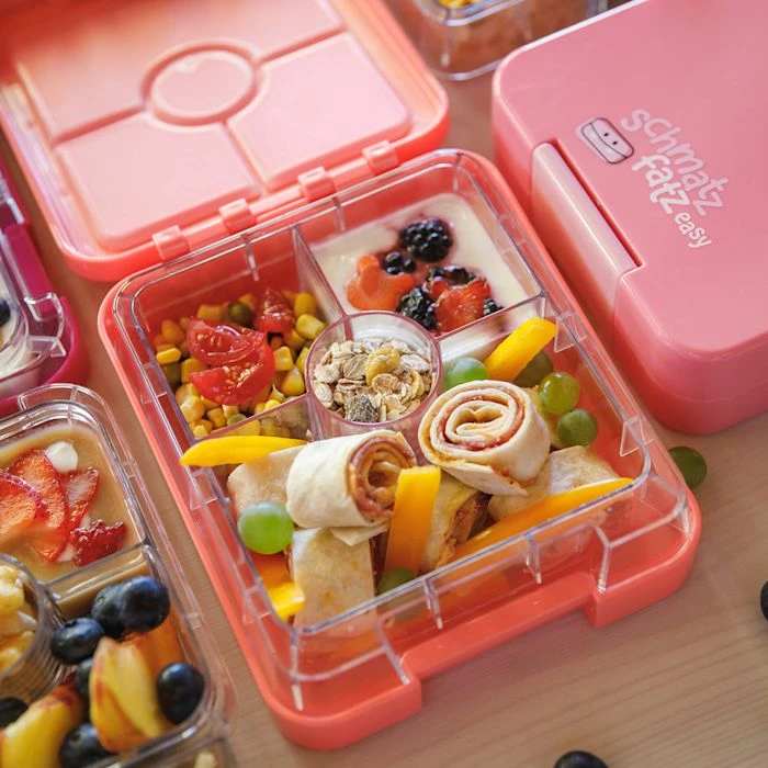 Klarstein Préparation Culinaire Snackbox Schmatzfatz Junior 4 Compartiments 18 X 15 X 5 Cm (LxHxP) 7 Klarstein Préparation Culinaire Snackbox Schmatzfatz Junior 4 Compartiments 18 X 15 X 5 Cm (LxHxP) – Image 5