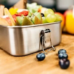 Klarstein Préparation Culinaire Lunchbox Schmatzfatz Eco 1200 Ml 19,5 X 14,5 X 6,5 Cm (LxHxP) Acier Inoxydable 11 Klarstein Préparation Culinaire Lunchbox Schmatzfatz Eco 1200 Ml 19,5 X 14,5 X 6,5 Cm (LxHxP) Acier Inoxydable -Appareils de cuisine Soldes Magasin 10037956 yy 0004 logo