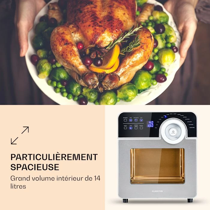 Klarstein Friteuses AeroVital Cube Chef Friteuse à Air Chaud 4 Klarstein Friteuses AeroVital Cube Chef Friteuse à Air Chaud – Image 2