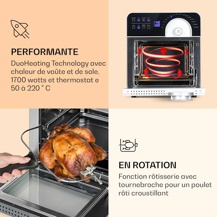 Klarstein Friteuses AeroVital Cube Chef Friteuse à Air Chaud 5 Klarstein Friteuses AeroVital Cube Chef Friteuse à Air Chaud – Image 3