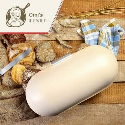 Klarstein Préparation Culinaire Corbeille à Pain En Métal Avec Poignée En Bois -Appareils de cuisine Soldes Magasin 10038068 yy 0006 logo