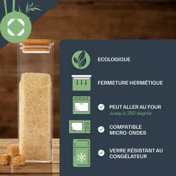 Klarstein Préparation Culinaire Bocal Carré Avec Couvercle En Bambou -Appareils de cuisine Soldes Magasin 10038076 fr 0005 logo