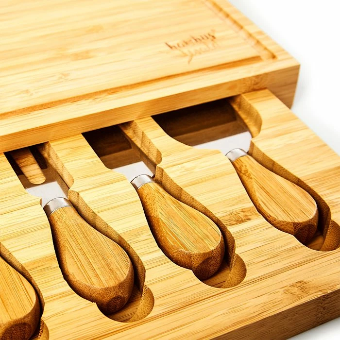 Klarstein Préparation Culinaire Plateau à Fromage Avec Tiroir à Couteaux 8 Klarstein Préparation Culinaire Plateau à Fromage Avec Tiroir à Couteaux – Image 6