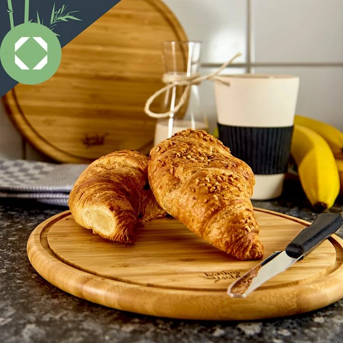 Klarstein Préparation Culinaire Ensemble De 3 Planches à Déjeuner Rondes En Bambou 4 Klarstein Préparation Culinaire Ensemble De 3 Planches à Déjeuner Rondes En Bambou – Image 2