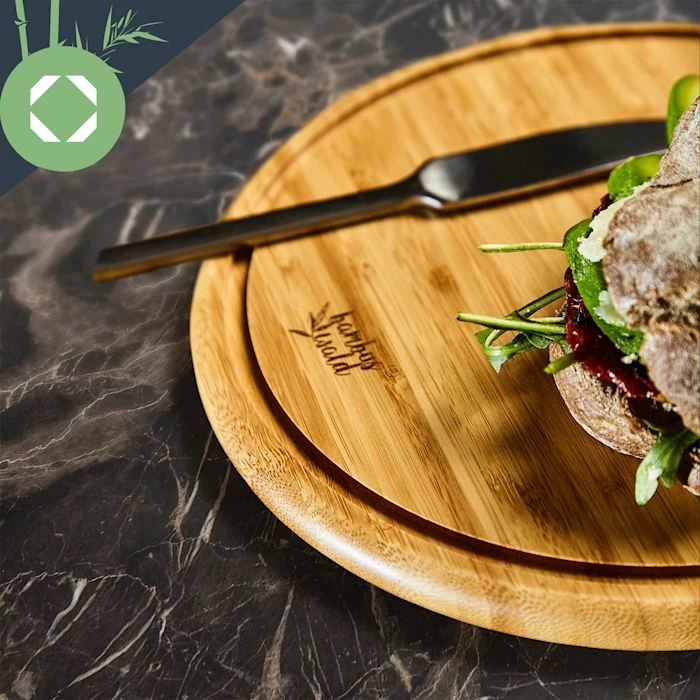 Klarstein Préparation Culinaire Ensemble De 3 Planches à Déjeuner Rondes En Bambou 7 Klarstein Préparation Culinaire Ensemble De 3 Planches à Déjeuner Rondes En Bambou – Image 5