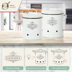 Klarstein Préparation Culinaire Pots De Conservation En Lot De 2 -Appareils de cuisine Soldes Magasin 10038101 fr 0004 logo