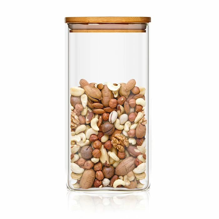 Klarstein Préparation Culinaire Bocal Carré Avec Couvercle En Bambou 3 Klarstein Préparation Culinaire Bocal Carré Avec Couvercle En Bambou