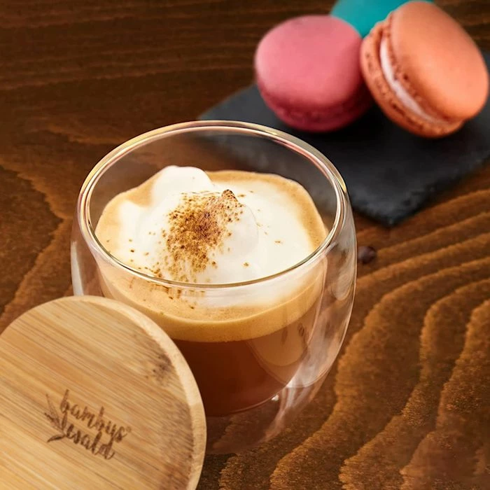 Bambuswald Préparation Culinaire Verre à Café Avec Couvercle 240 Ml 4 Bambuswald Préparation Culinaire Verre à Café Avec Couvercle 240 Ml – Image 2