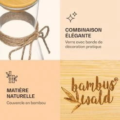 Klarstein Préparation Culinaire Carafe De Verre Avec Couvercle En Bambou 11 Klarstein Préparation Culinaire Carafe De Verre Avec Couvercle En Bambou -Appareils de cuisine Soldes Magasin 10038229 fr 0004 logo